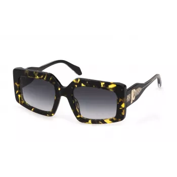 JUST CAVALLI Moteriški katės akies akiniai nuo saulės SJC020V540709 Havana/Ruda gradientas 54mm