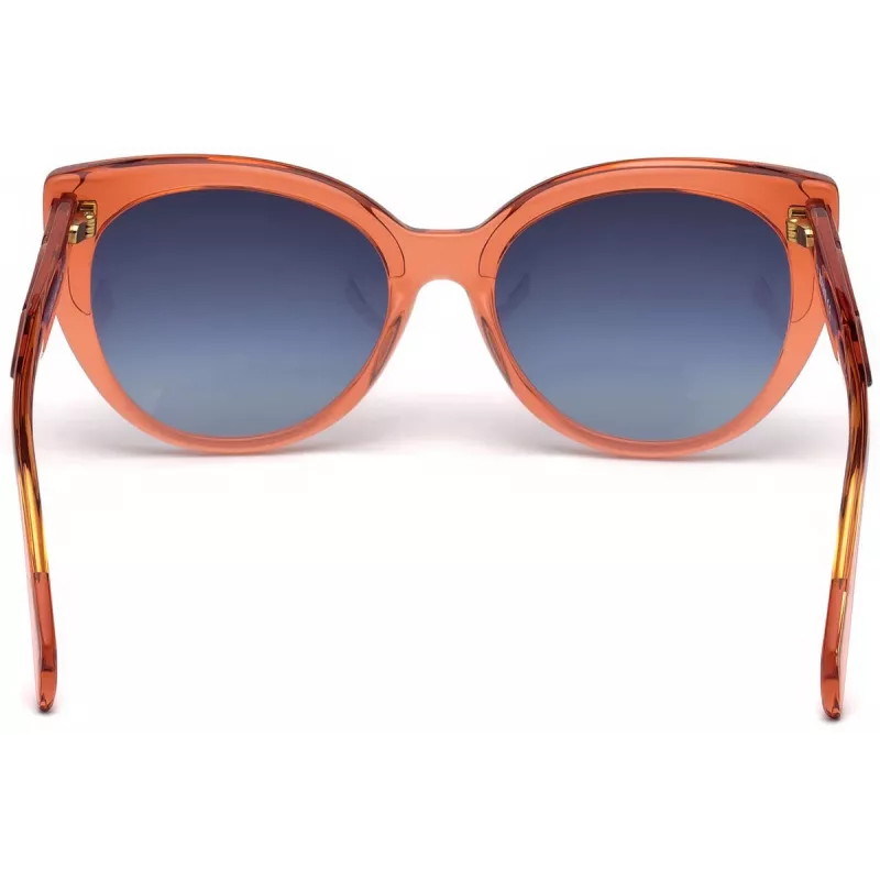 JUST CAVALLI Moteriški akiniai nuo saulės JC836S-66W Havana Drugelio formos acetatinis rėmelis Rudi gradientiniai lęšiai 56/18/140 mm