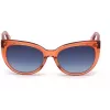 JUST CAVALLI Moteriški akiniai nuo saulės JC836S-66W Havana Drugelio formos acetatinis rėmelis Rudi gradientiniai lęšiai 56/18/140 mm
