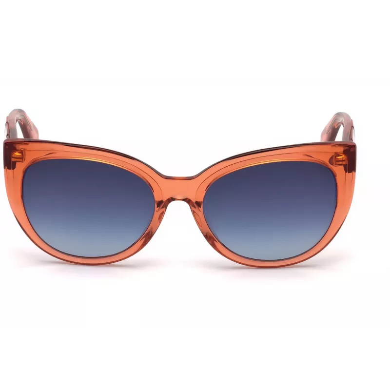 JUST CAVALLI Moteriški akiniai nuo saulės JC836S-66W Havana Drugelio formos acetatinis rėmelis Rudi gradientiniai lęšiai 56/18/140 mm