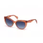 JUST CAVALLI Moteriški akiniai nuo saulės JC836S-66W Havana Drugelio formos acetatinis rėmelis Rudi gradientiniai lęšiai 56/18/140 mm