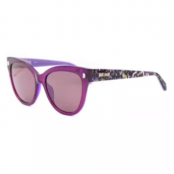 JUST CAVALLI Moteriški akiniai nuo saulės SJC043-5509FE Drugelio/katės akies acetatas Havana ruda gradientas UV400 55/18/140 mm