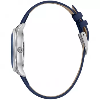 JUST CAVALLI Moteriškas Laikrodis JC1L210L0115 32mm Sidabrinis Ciferblatas Balta Odinė Juosta
