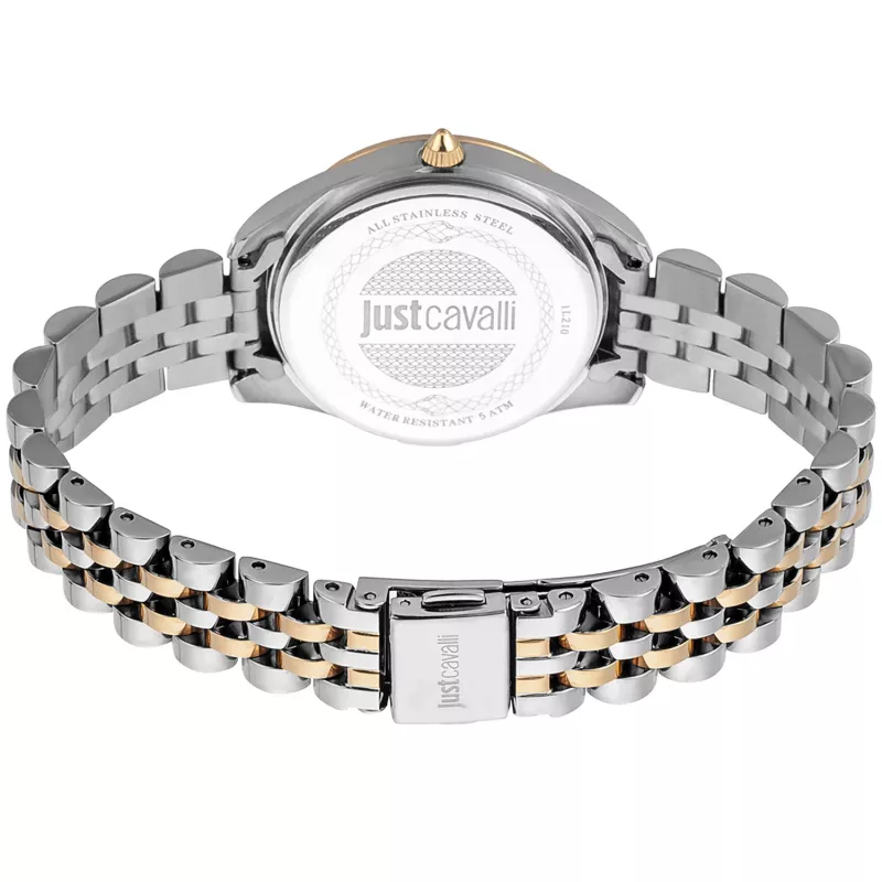 JUST CAVALLI Moteriškas Laikrodis JC1L210M0185 32mm Nerūdijantis Plienas Sidabrinis Milano Tinklelis