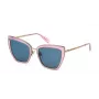 JUST CAVALLI Moteriški akiniai nuo saulės SJC092-5306SM Juodi/Pilki Drugelio formos acetatas 53mm
