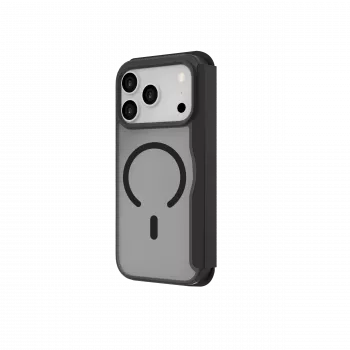 JUST MUST CHAMPION II FLIP CASE MAGSAFE, skirta iPhone 17 Pro, juoda