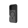 JUST MUST CHAMPION II FLIP CASE MAGSAFE, skirta iPhone 17 Pro, juoda