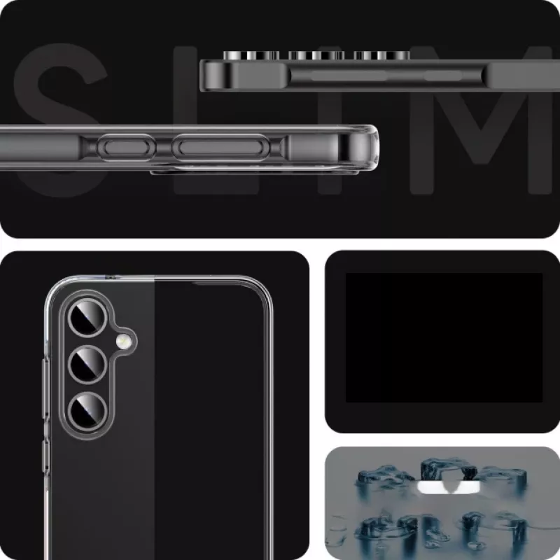 JUST MUST JM antibakterinis TPU dėklas, skirtas Samsung Galaxy A55 5G - skaidrus