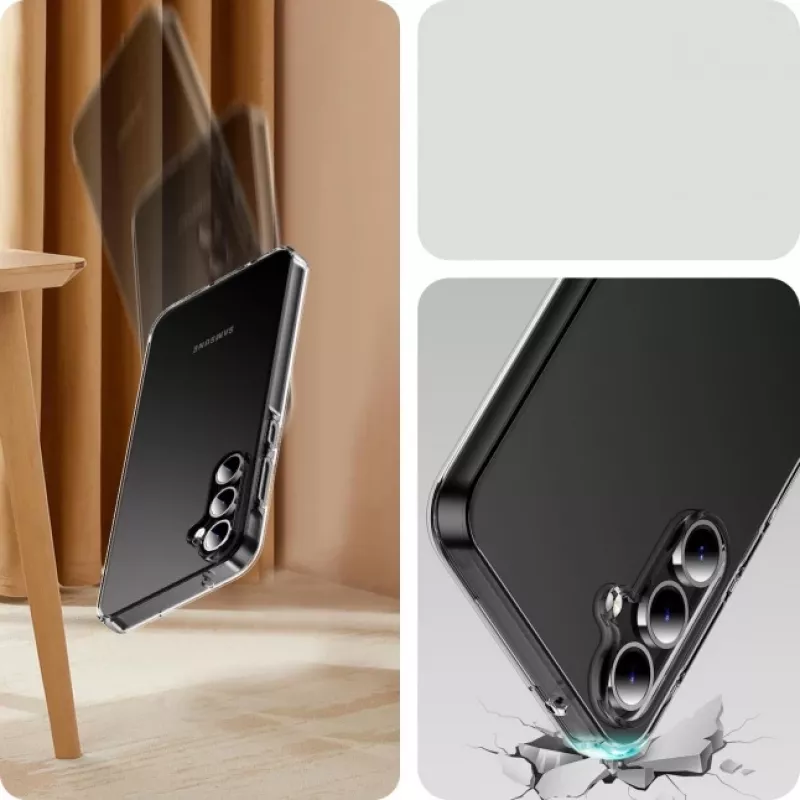 JUST MUST JM Anti-Bacteria TPU Clear Back Cover, skirta Samsung Galaxy A35 5G