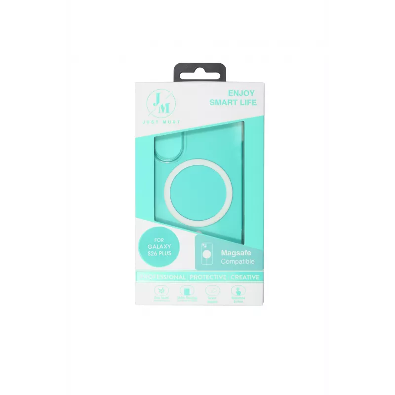 JUST MUST JM Crystal su MagSafe, skirta Galaxy S26 Plus, skaidri