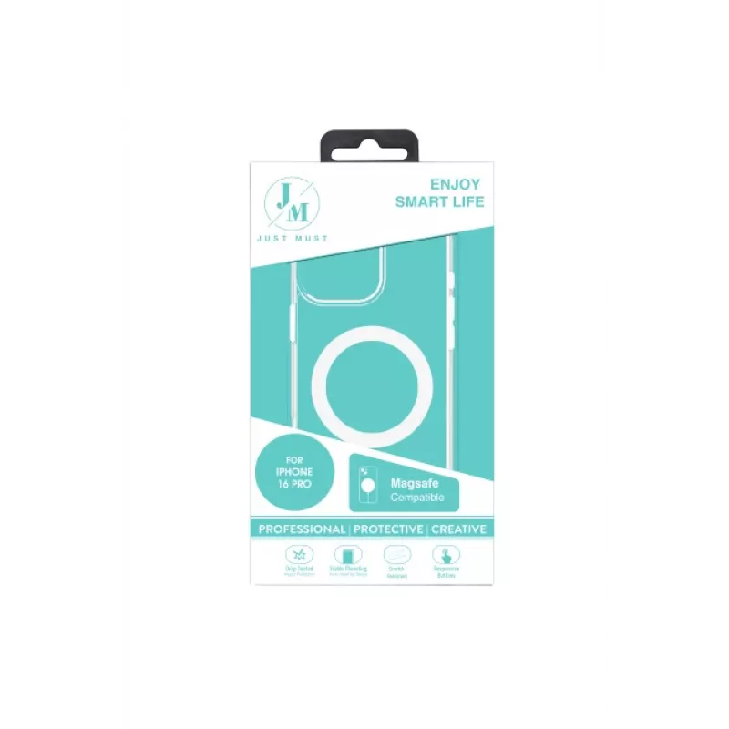 JUST MUST JM MAGSAFE CRYSTAL I, skirta iPhone 16 Pro, skaidri