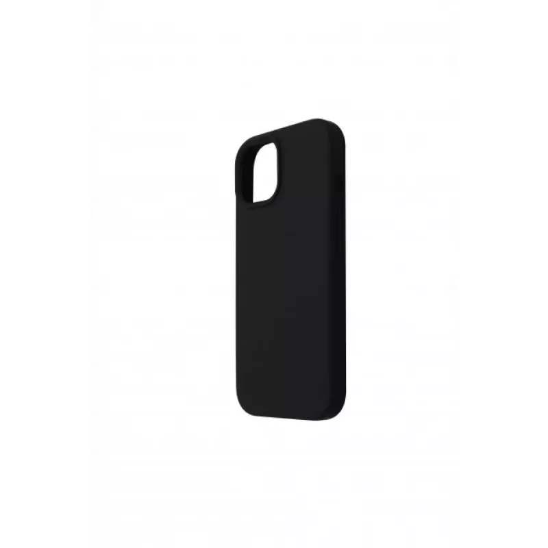 JUST MUST JM MAGSAFE REGULAR DEFENSE SILICONE, skirta iPhone 15 Plus, juoda