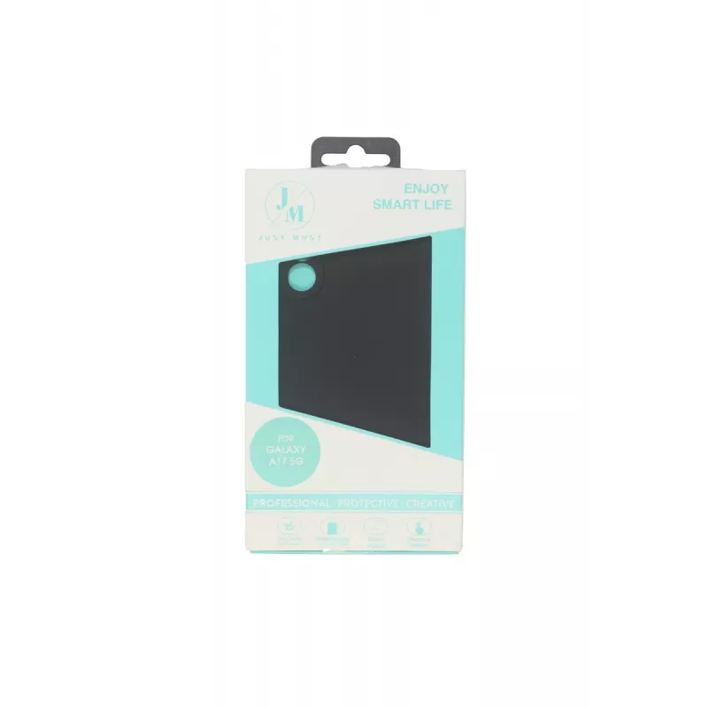 JUST MUST JM REGULAR DEFENSE SILICONE, skirta Galaxy A17, juoda