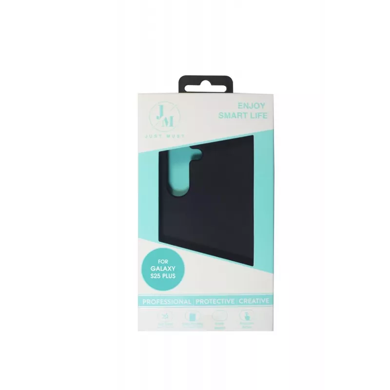 JUST MUST JM REGULAR DEFENSE SILICONE, skirtas Galaxy S25 Plus, juodos spalvos