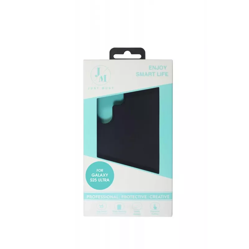 JUST MUST JM REGULAR DEFENSE SILICONE, skirta Galaxy S25 Ultra, juoda