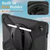 JUST MUST JM Rugged Case Grip, skirta Samsung Galaxy Tab A11+, su dirželiu, juoda
