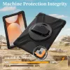 JUST MUST JM Rugged Case Grip, skirta Samsung Galaxy Tab A11+, su dirželiu, juoda
