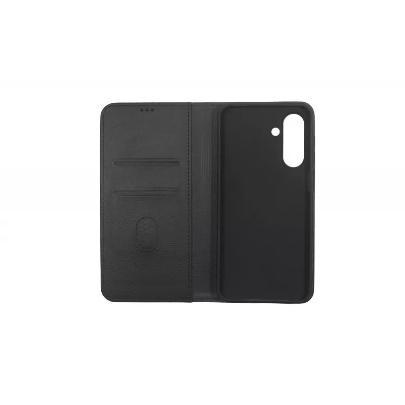 JUST MUST JM STAND FLIP CASE, skirtas Galaxy A17, juodos spalvos