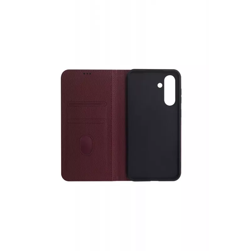 JUST MUST JM STAND FLIP CASE, skirtas Galaxy A56, bordo spalvos