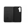JUST MUST JM Stand Flip Case, skirtas Samsung Galaxy A35 5G, juodos spalvos – PU odos dėklas su kortelių kišenėmis ir atrama