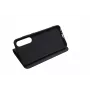 JUST MUST JM Stand Flip Case, skirtas Samsung Galaxy A35 5G, juodos spalvos – PU odos dėklas su kortelių kišenėmis ir atrama
