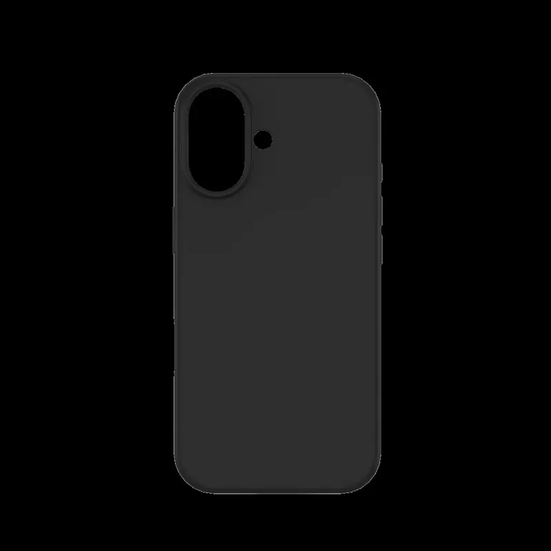 JUST MUST REGULAR DEFENSE SILICONE su MAGSAFE, skirtas iPhone 17, juodas