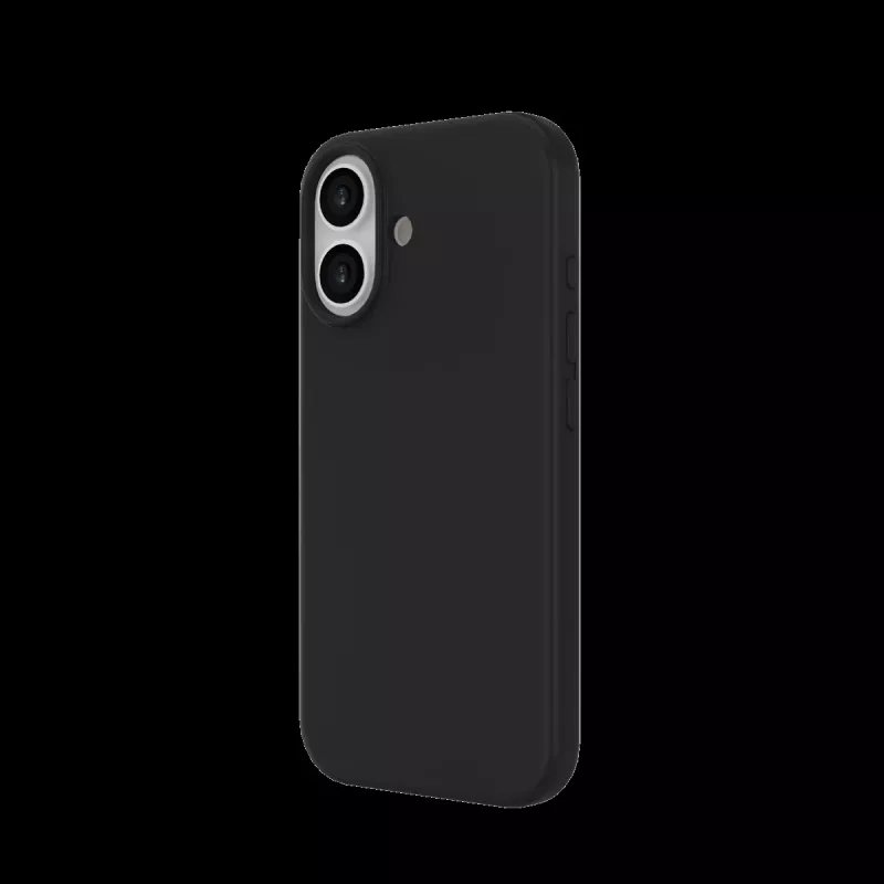 JUST MUST REGULAR DEFENSE SILICONE su MAGSAFE, skirtas iPhone 17, juodas