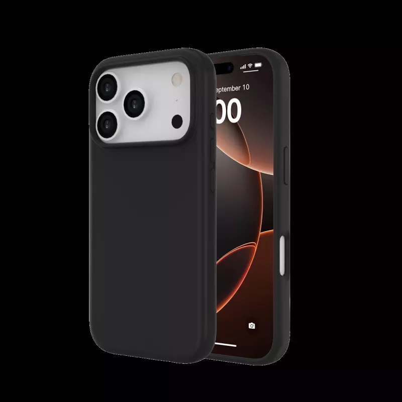 JUST MUST REGULAR DEFENSE SILICONE with MAGSAFE for iPhone 17 Pro Black