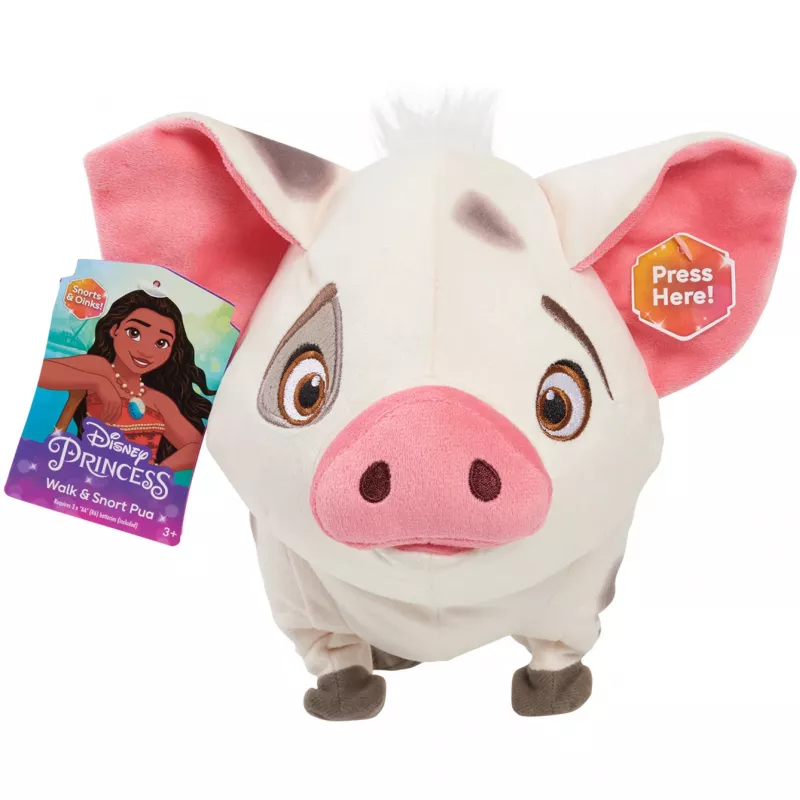 JUST PLAY Disney Moana Walk & Snort Pua interaktyvus elektroninis pliušinis žaislas