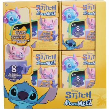 Just Play Disney Stitch Attachmeez Collectible Mini Figure (Random)