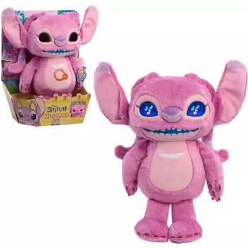 Just Play Disney Stitch Many Moods Angel Plush Toy - Pink - 7 Inches