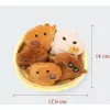 JUST PLAY Emotional Support Capybaras Plush Toy 7 inch Brown/Tan
