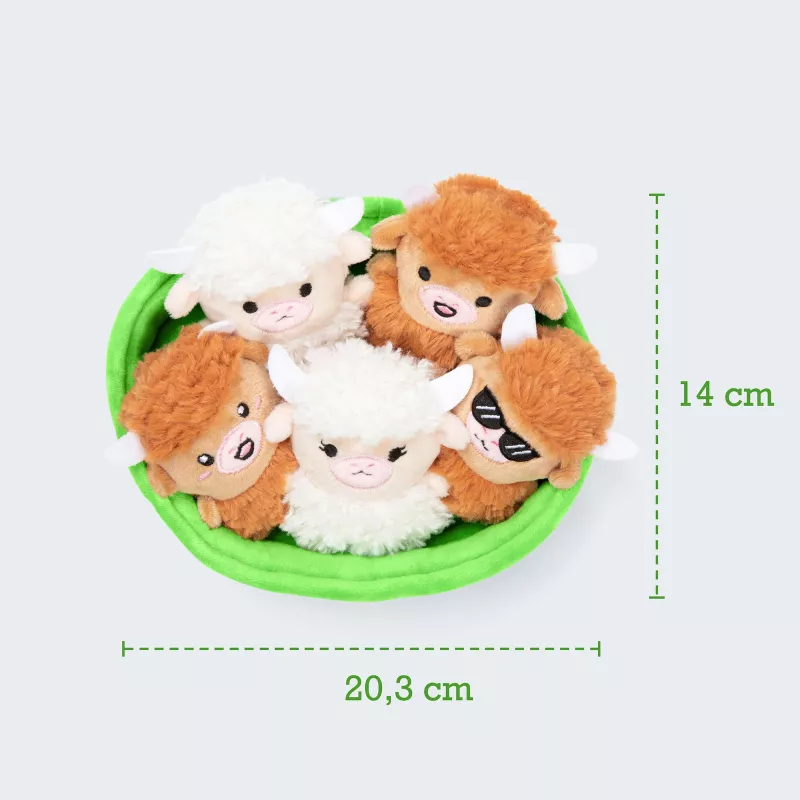 Just Play Emotional Support Highland Cow Plush Toy - Brown, 10 Inches