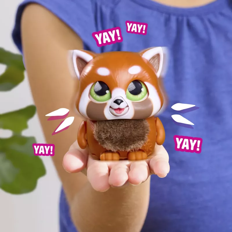 JUST PLAY furReal Handfuls – interaktyvus pliušinis žaislas Raudonoji Panda