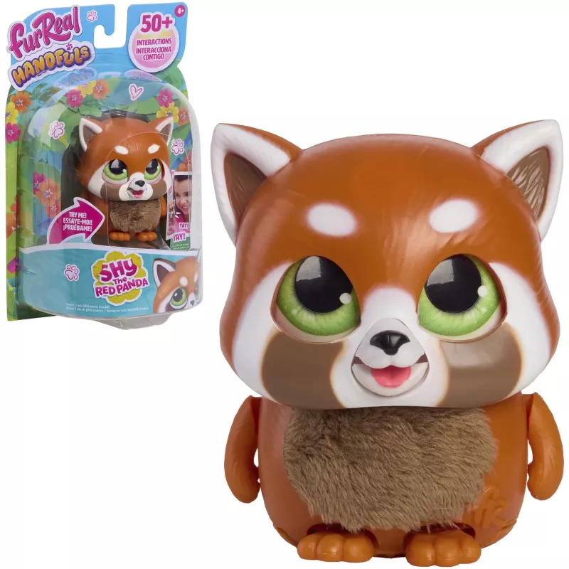 JUST PLAY furReal Handfuls – interaktyvus pliušinis žaislas Raudonoji Panda