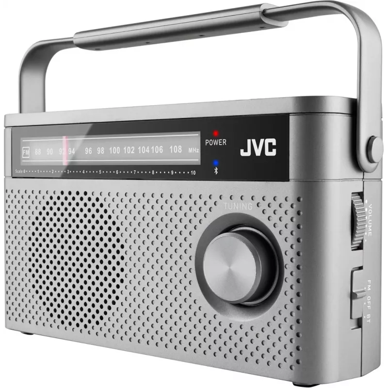 JVC RA-E315G nešiojamas radijo imtuvas pilkas