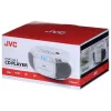 JVC RC-E451W nešiojamasis CD grotuvas su FM/AM radiju, AUX įvestimi, bosų stiprinimu, baltas