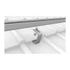 K2 Systems 1000001 stogo kablys čerpių stogams, nerūdijantis plienas, pagrindo plokštė 150x60x5 mm, svirtis 30x6 mm