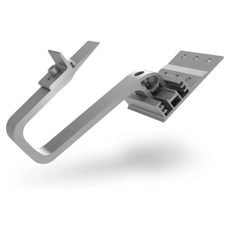 K2 Systems SingleHook 3S Long Roof Hook 2004222 – 3 kartų aukščio reguliavimas, nerūdijantis plienas, 40-55 mm