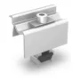 K2 Systems Universal End Clamp OneEnd rinkinys 30-42 mm saulės moduliams, juodas anoduotas aliuminis, Click sistema