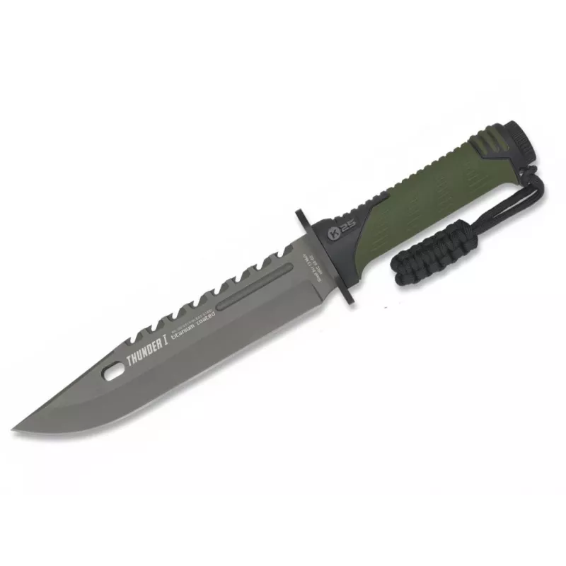 K25 32019 Thunder I Fixed Blade Knife OD Green