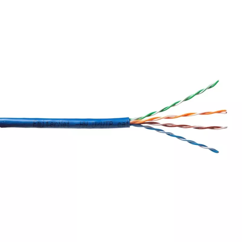 Kabel Emiter Net UTP (U/UTP) Cat.5e, Linka, 4x2x24AWG, PCW, mėlyna
