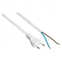 Kabelmeister Euro maitinimo laidas atviru galu, 3 m, baltas (H03VVH2-F)