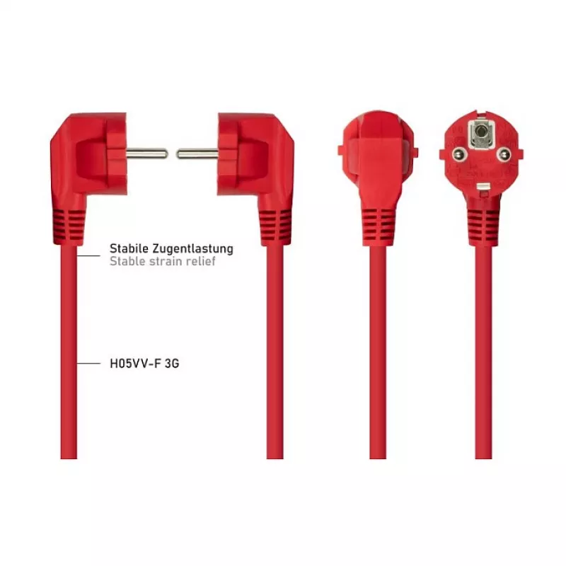 KABELMEISTER SK0190-R018 maitinimo kabelis Schuko į IEC C13 1.8m juodas