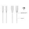 KABELMEISTER SK0877-W003 maitinimo skirstytuvo laidas IEC C8 į 2x IEC C7, 0,3 m, juodas