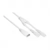 KABELMEISTER SK0877-W003 maitinimo skirstytuvo laidas IEC C8 į 2x IEC C7, 0,3 m, juodas