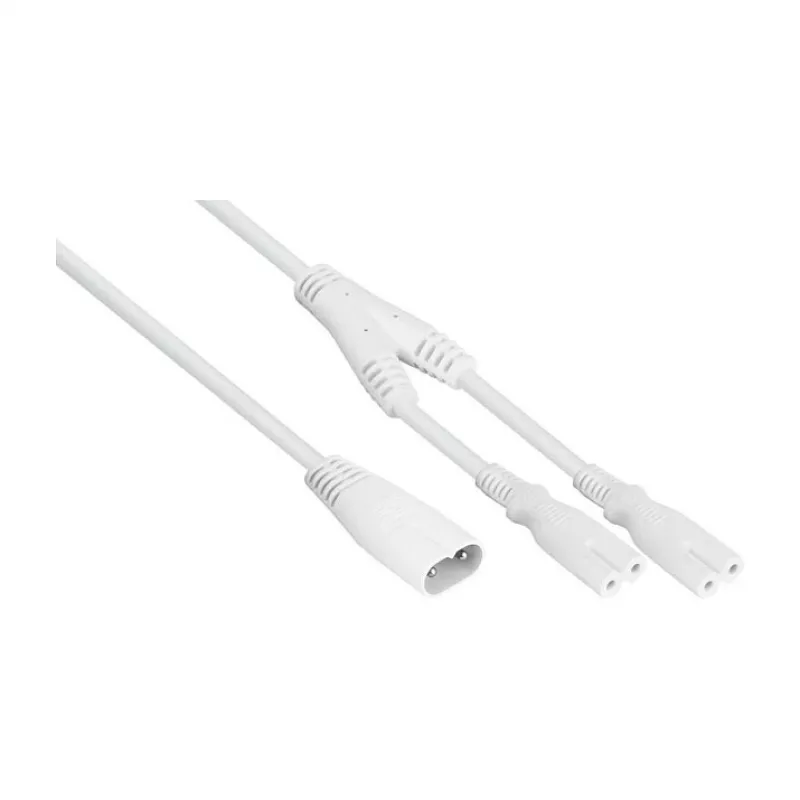KABELMEISTER SK0877-W003 maitinimo skirstytuvo laidas IEC C8 į 2x IEC C7, 0,3 m, juodas