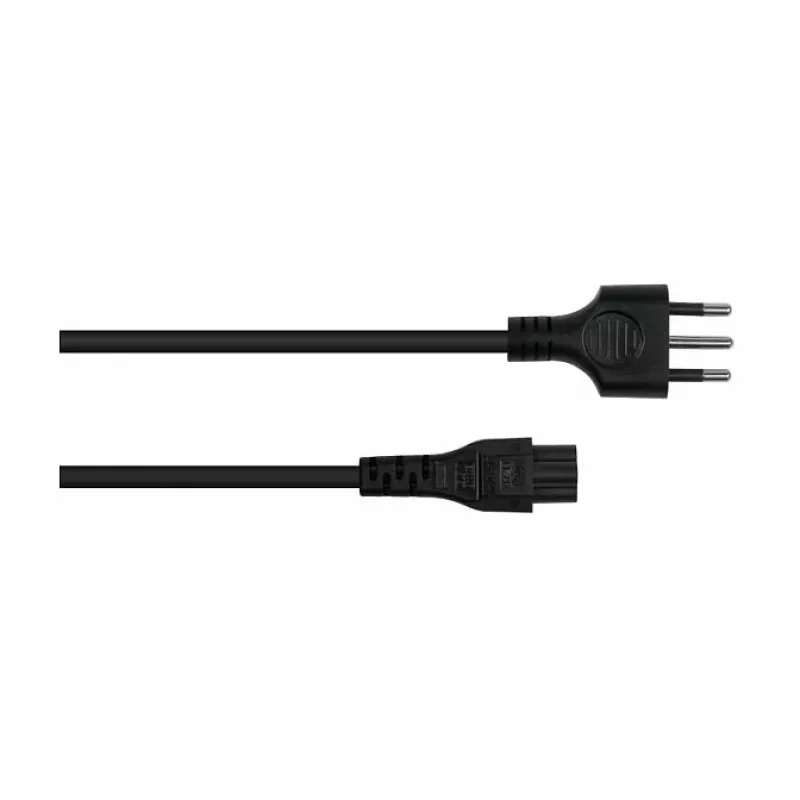 Kabelmeister SK6505-S018 maitinimo laidas - itališkas I tipo kištukas į IEC C5, juodas, 1.8m