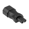 KABELMEISTER SKA-1470S IEC C14 į C7 maitinimo adapteris – 250 V / 2,5 A, juodas