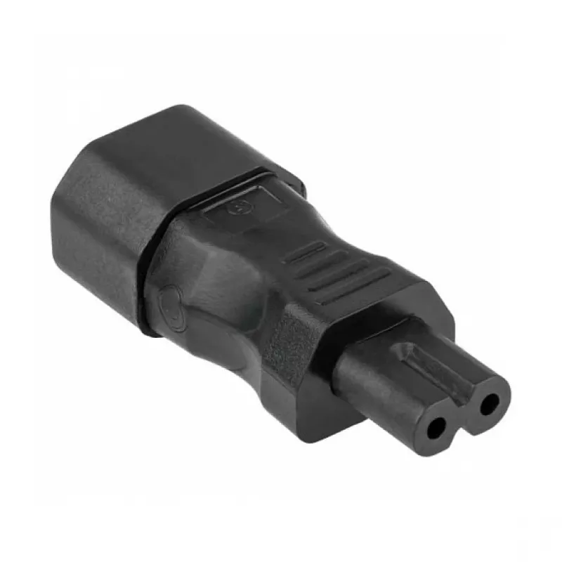 KABELMEISTER SKA-1470S IEC C14 į C7 maitinimo adapteris – 250 V / 2,5 A, juodas